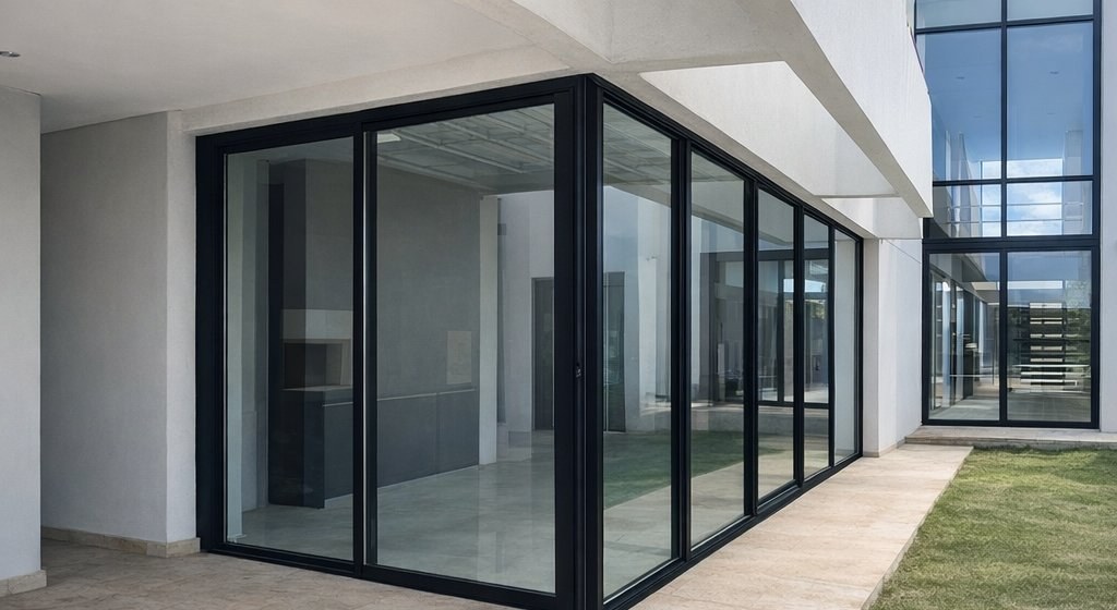 Aberturas de aluminio — obra Córdoba